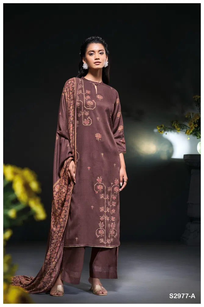 Tadisa 2977 By Ganga Pashmina Dobby Printed Dress Material Wholesale Online